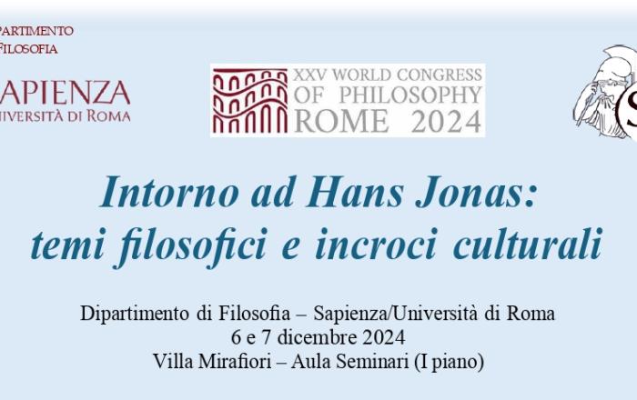 Intorno ad Hans Jonas: temi filosofici e incroci culturali