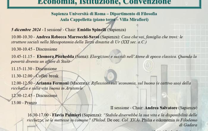 Economia, Istituzione, Convenzione
