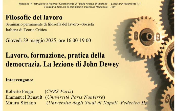 Lavoro, formazione, pratica della democrazia. La lezione di John Dewey