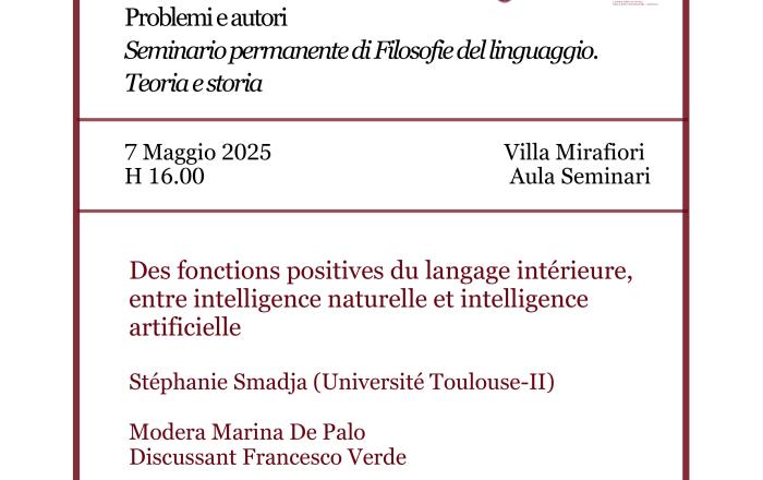 Des fonctions positives du langage intérieure, entre intelligence naturelle et intelligence artificielle