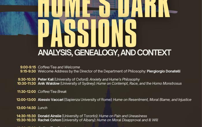 Hume's dark passions - Analysis, genealogy, and context.