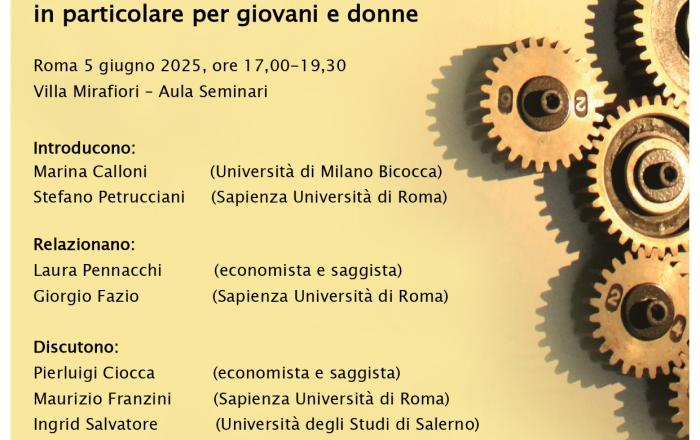 Una legge per la piena e buona occupazione in particolare per giovani e donne