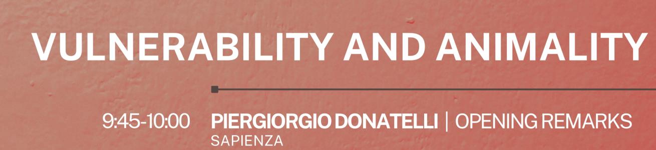 VULNERABILITY AND ANIMALITY