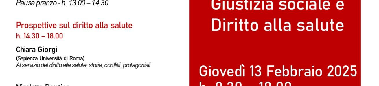 Giustizia sociale e Diritto alla salute