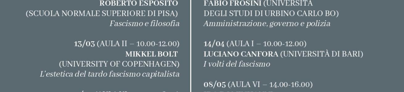 VOCI FILOSOFICHE SUL FASCISMO