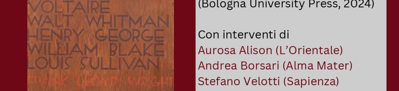 Presentazione del volume Somaestetica, architettura e città di Richard Shusterman (Bologna University Press, 2024)