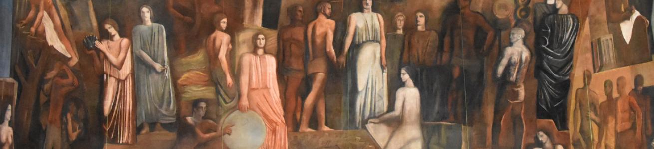 Sironi - Italia tra le arti e le scienze - particolare